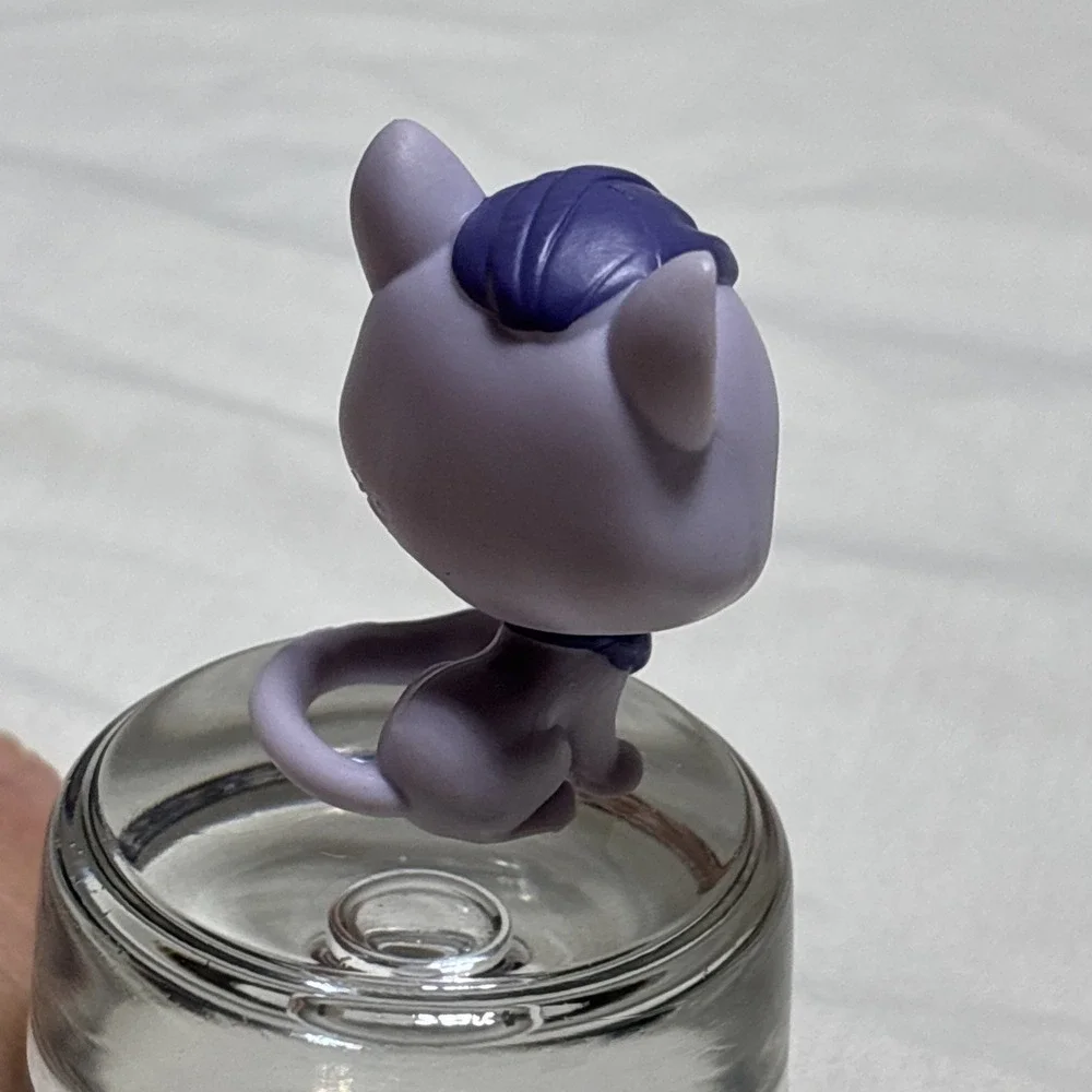 Littlest Pet Shop‎ LPS #2-76 Dane Catso Cat Purple Kitty Blue Eyes